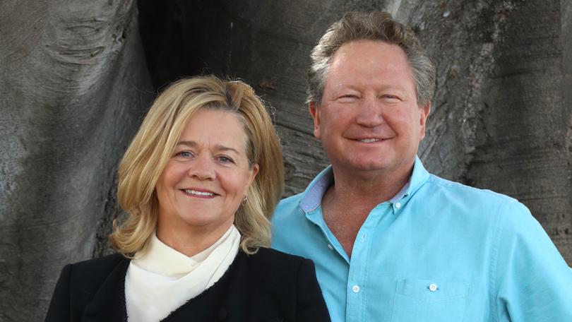 Andrew and Nicola Forrest, who last year separated after 31 years of marriage, founded Minderoo in 2001.