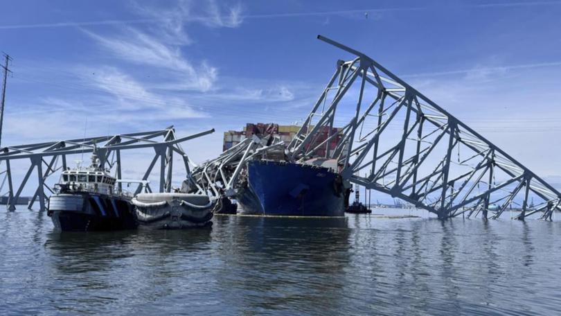 The Francis Scott Key Bridge collapsed after it was rammed by a container ship on March 26. 