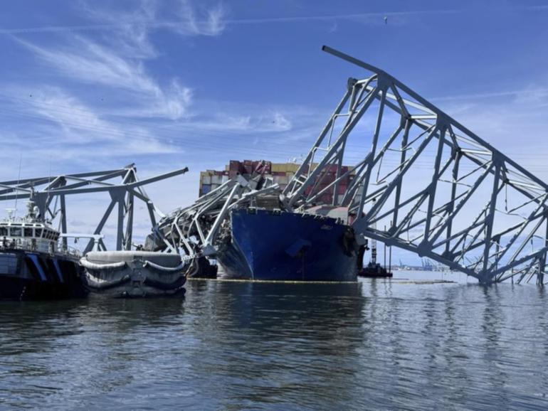 The Francis Scott Key Bridge collapsed after it was rammed by a container ship on March 26. 