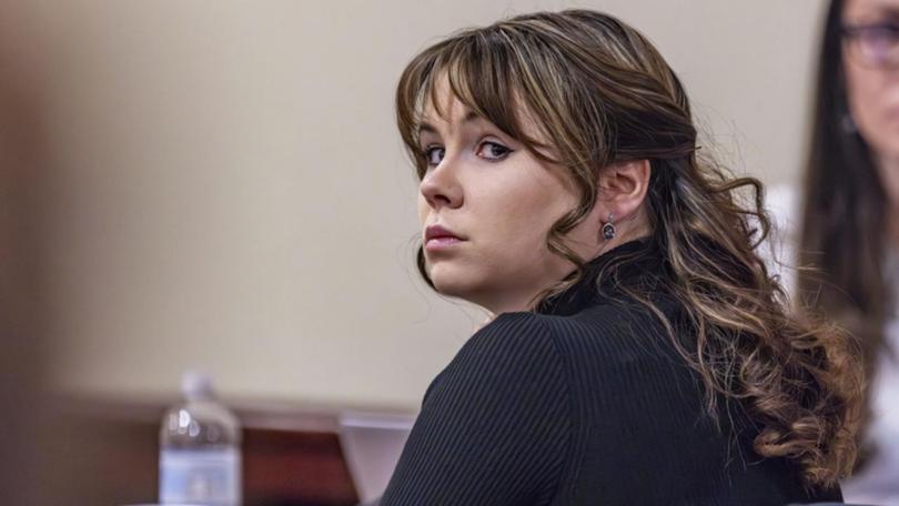 Hannah Gutierrez has been sentenced to 18 months in prison in the shooting of a cinematographer. (AP PHOTO)