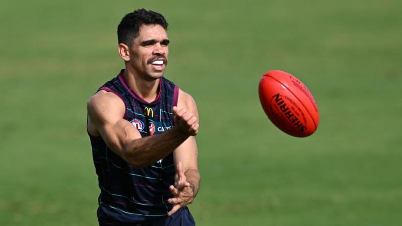 Lions forward Charlie Cameron will fight a one-game suspension at the AFL tribunal. (Darren England/AAP PHOTOS)