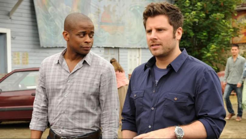 Dule Hill and James Roday in Psych.
