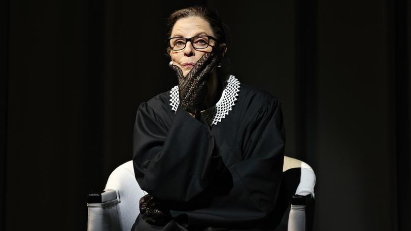 Heather Mitchell in RBG, a play written by Suzie Miller.