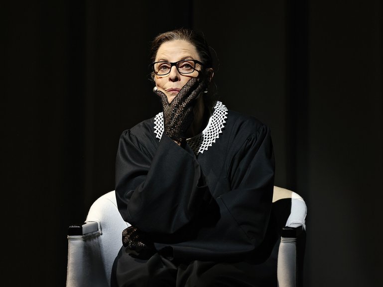 Heather Mitchell in RBG, a play written by Suzie Miller.