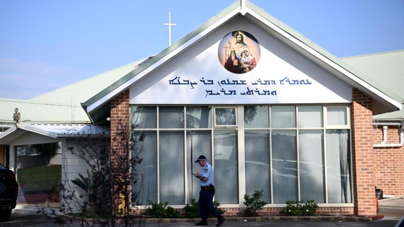 Authorities are urging communities to remain calm in the wake of a stabbing at a Sydney church. (Bianca De Marchi/AAP PHOTOS)