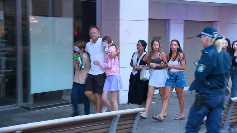 Bondi Junction - A police operation is underway at one of Sydneys busiest shopping centre on reports of multiple stabbings. Pictured is screenshots from 7NEWS 7NEWS