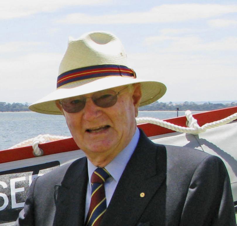 Corser_ Founding Chairman of the Ron Tough Yachting Foundation and WA sailing icon, Syd Corser.