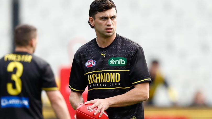 Richmond’s Tim Taranto is expected to miss up to eight weeks with a broken wrist