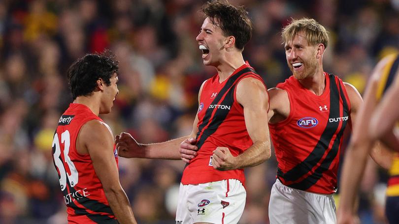 Nic Martin kicked the winning goal for the Bombers.