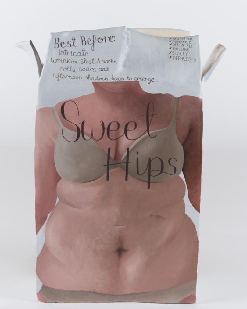 Acacia Davis Sweet on the Hips 2023. Oil on ceramic, 54 x 31 x 23 cm. Aveley Secondary College.