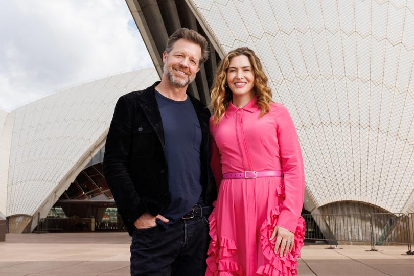 David Leitch and Kelly McCormick in Sydney.