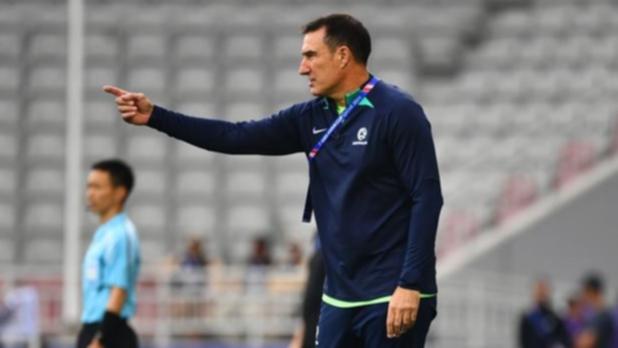 Tony Vidmar coaching at the Asian U23 Cup where Australia have failed to reach the Olympics. (HANDOUT/AFC Media)