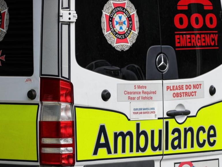 Queensland Ambulance workers responded to an incident on the Bruce Highway on Monday morning. A man has reportedly been shot.