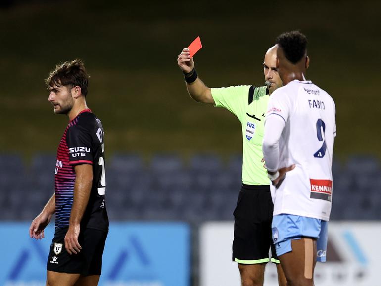 The red card handed to  Ivan Vujica has been overturned.