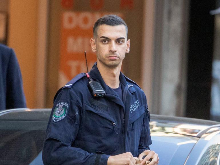 Beau Lamarre-Condon was removed from the NSW Police Force after he was charged with double murder. 