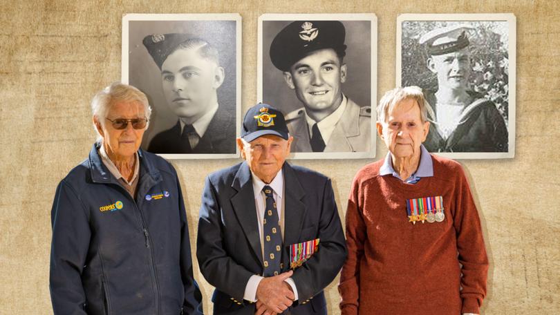 ANZAC Day 2024: WWII veterans Fred Marshall, Ron Dix and Frank Quinlivan share their stories of war