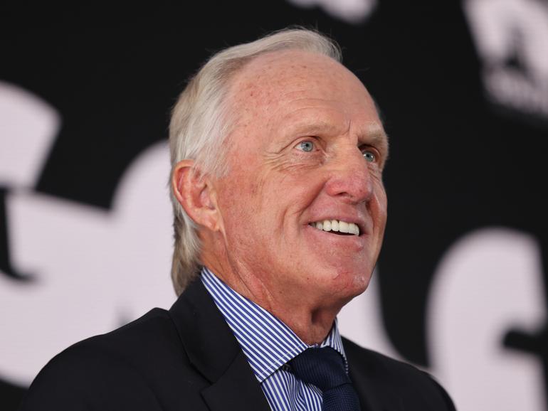 LIV Golf CEO and former Aussie champion Greg Norman in Australia ahead of the LIV Golf tournament which starts on Friday. 