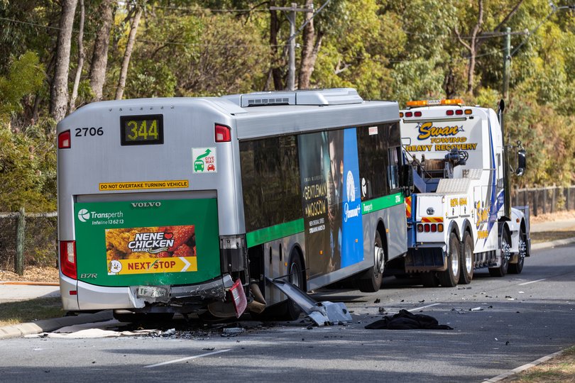 Car and Transperth bus collide on Warwick Rd near Wannarro Rd