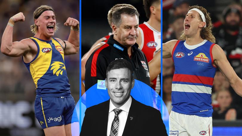 MATTHEW RICHARDSON’S TOP 10: Why Naughton belongs upfront for the Bulldogs and the Eagles should sign Reid now. Plus St Kilda just keep on sinning.