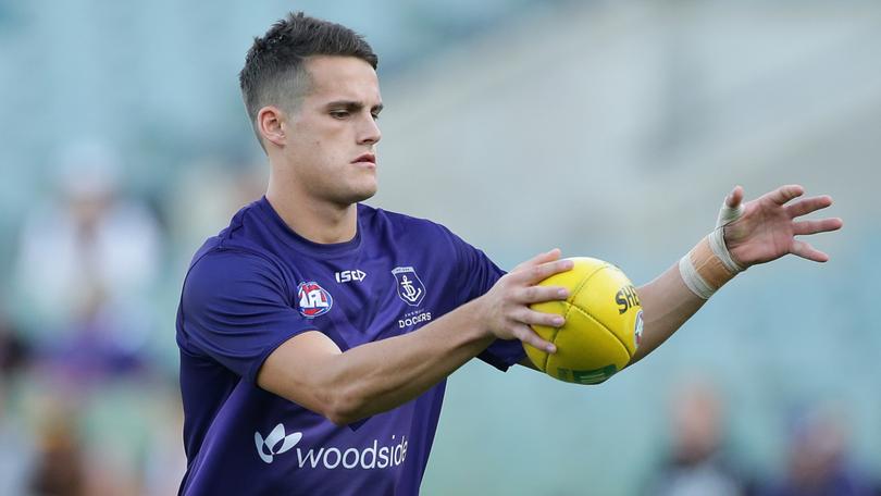 Harley Balic in his Fremantle days in 2017.