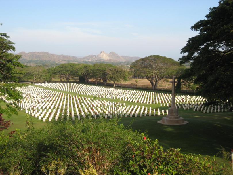 The Bomana War Cemetery outside Port Moresby.