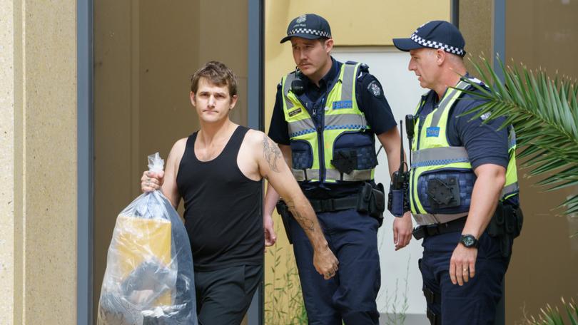 John Torney is seen outside a supreme court sitting of Mildura Magistrates Court, in Mildura, Thursday, Nov. 10, 2016. 