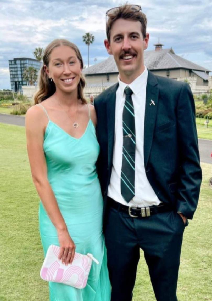 Eli Kelly with his partner Lydia Higgins.