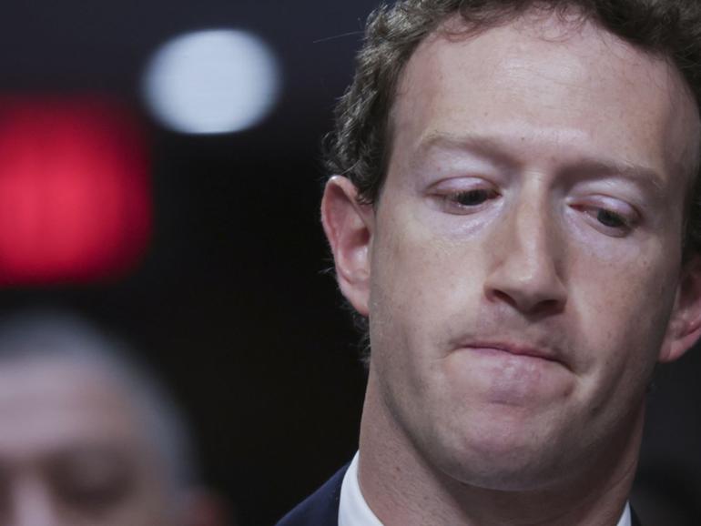 Mark Zuckerberg, CEO of Meta testifies before the Senate Judiciary Committee at the Dirksen Senate Office Building on January 31, 2024 in Washington, DC.