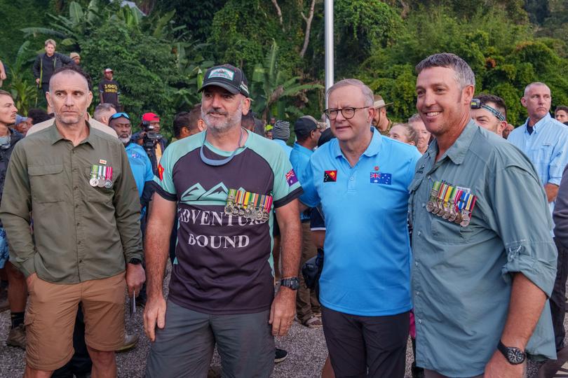 Prime Minister Anthony Albanese commemorates Anzac Day with a dawn service in Papua New Guinea after walking the Kokoda Track.