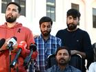 Bondi Junction security guard Faraz Tahir's family have flown from Pakistan to farewell him. (Dan Himbrechts/AAP PHOTOS)