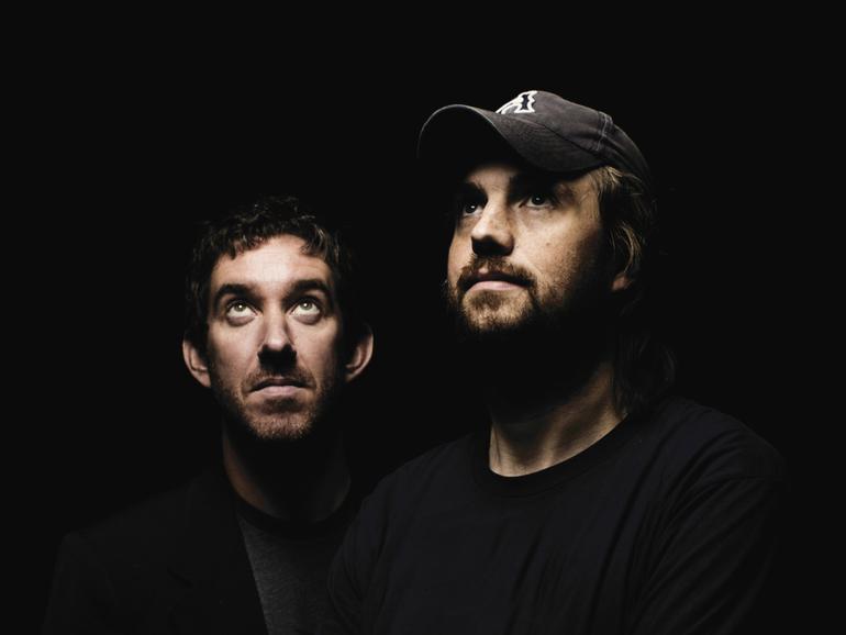 Atlassian co-CEO Scott Farquhar and Mike Cannon-Brookes. Mr Farquhar has announced he will step down. Credit: Nic Walker