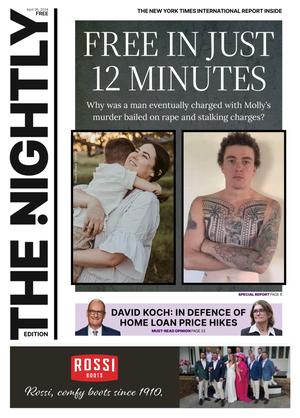 The front page of The Nightly for 26-04-2024