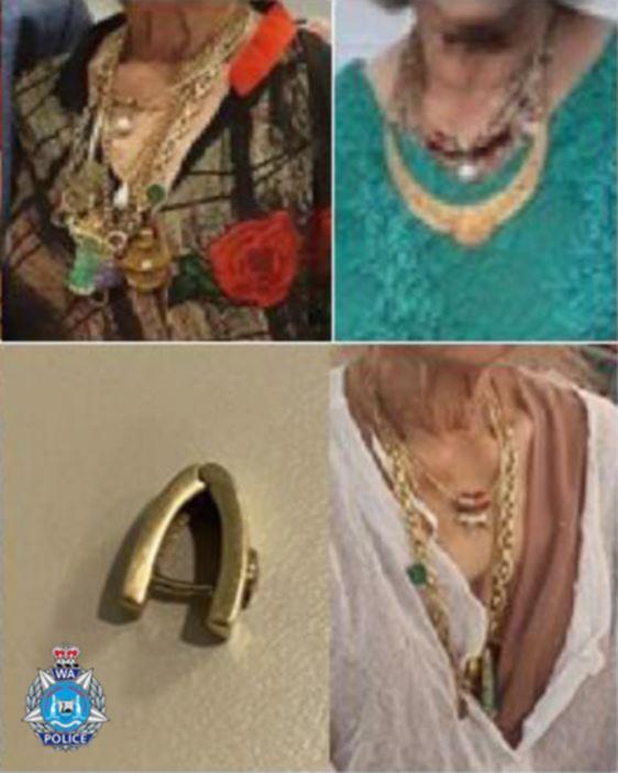 Police are continuing their investigation into a violent Girrawheen home invasion as investigators release images of distinctive jewellery stolen from an elderly woman.