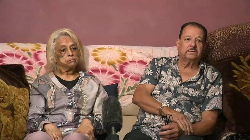 Ninette and Philip Simons speak out after a shocking home invasion at their Girrawheen home. 