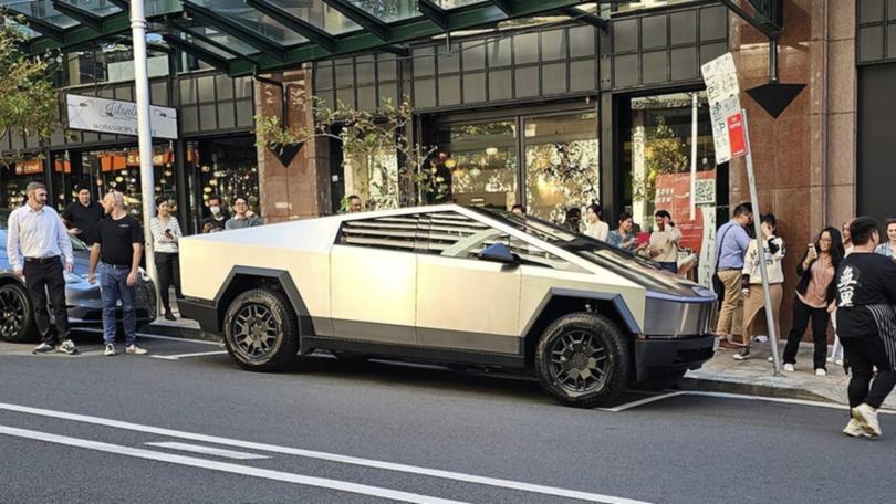 Tesla fan Kevin Ngo noticed the Cybertruck parked on a street in northern Sydney, taking to the Tesla Owners Australia group on Facebook to post photos as quickly as he could. 