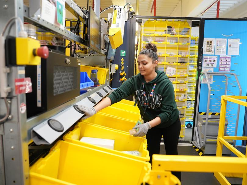 From vitamin water to Taylor Swift CDs, a huge number of items are processed at Kemps Creek. 