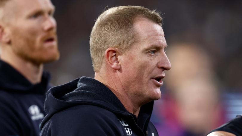 Carlton coach Michael Voss lamented his side’s poor defensive display.