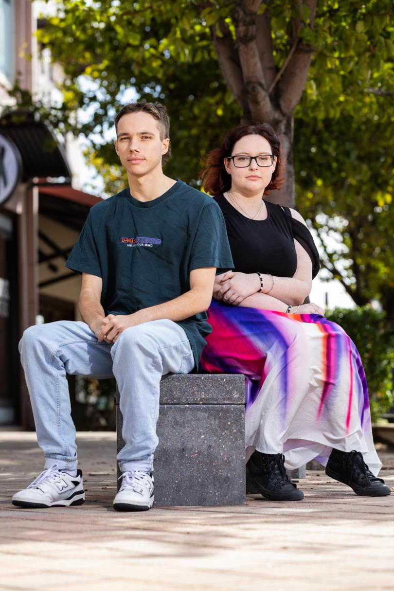 Cody Bartell (22) and Jarni Greatorex (18) who are both facing terminal illnesses caused by asbestos. Andrew Ritchie