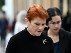 Pauline Hanson is due to give evidence in a Greens senator's racial discrimination case against her. (Bianca De Marchi/AAP PHOTOS)