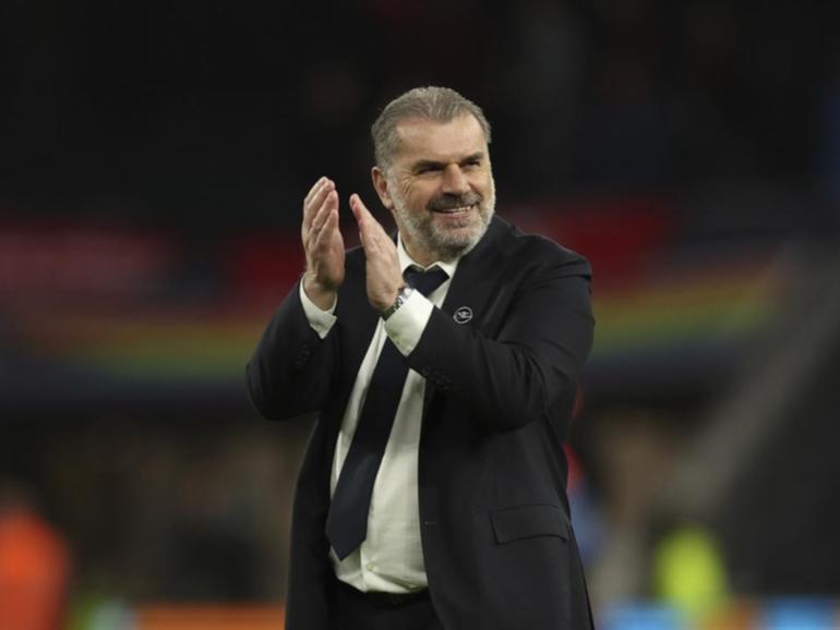 Ange Postecoglou has joked that he's off to Sweden - because there's no VAR there. (AP PHOTO)