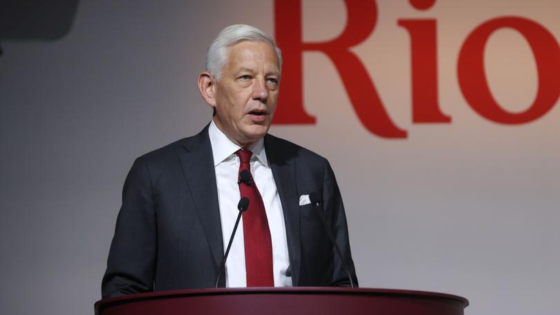 Rio Tinto chair Dominic Barton.