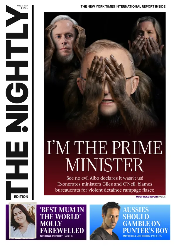 The front page of The Nightly for 02-05-2024