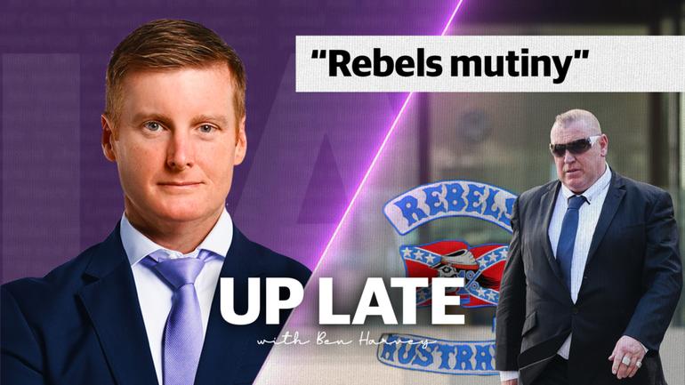 UP LATE:  In tonight’s show, Ben Harvey reveals the trigger for mass resignations at Australia’s biggest bikie gang.