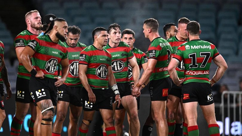 It proved a tough night at the end of a tough week for the Rabbitohs at Sydney's Accor Stadium. (Dan Himbrechts/AAP PHOTOS)