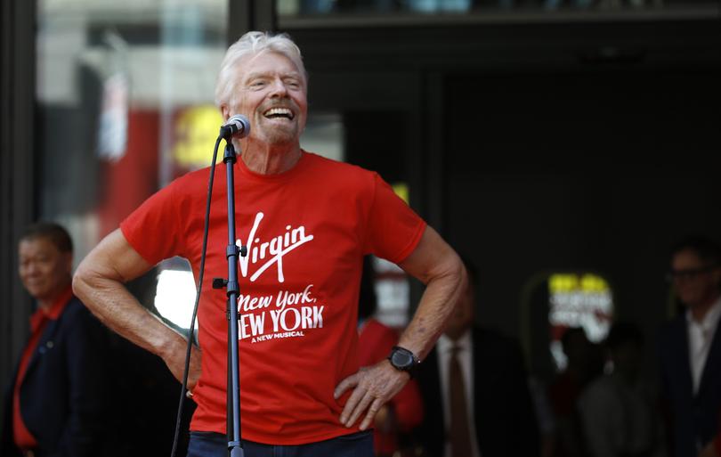 NEW YORK, NEW YORK - APRIL 04: Sir Richard Branson celebrates Virgin Hotels New York grand opening on April 04, 2023 in New York City. (Photo by John Lamparski/Getty Images)