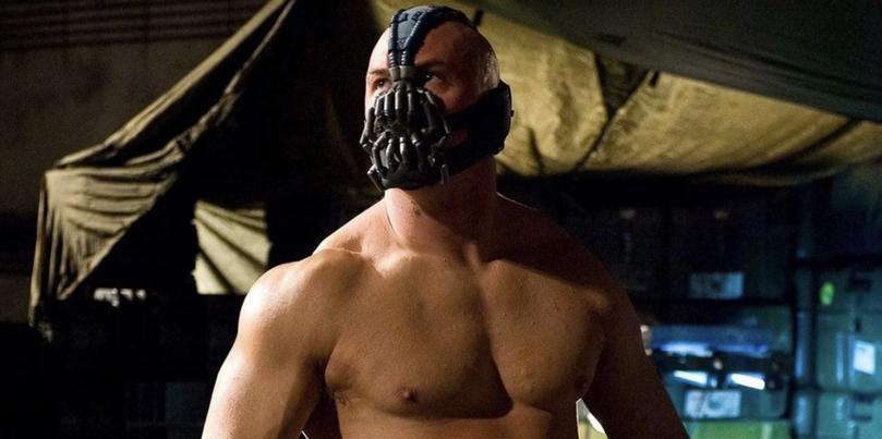 Tom Hardy was indiscernible as Bane in The Dark Knight.