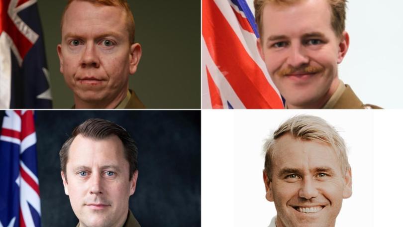 Killed were (clockwise from top left) Alex Naggs, Maxwell Nugent, Danniel Lyon and Joseph Laycock.