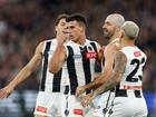 Collingwood have kept their top four hopes alive with a stunning win over their oldest foes as Nick Daicos inspired the Pies to a six-point win over Carlton. 