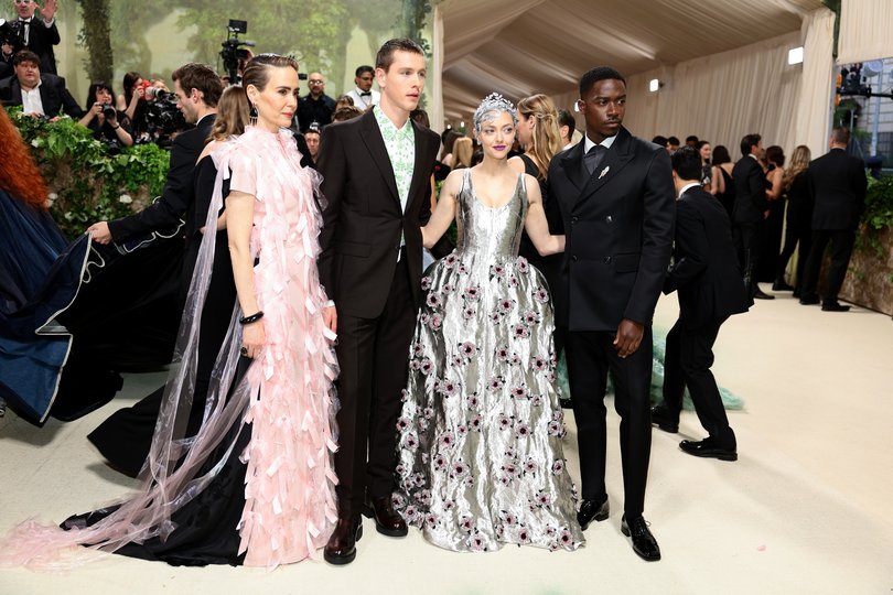 Sarah Paulson, Harris Dickinson, Amanda Seyfried and Damson Idris. (Photo by Dimitrios Kambouris/Getty Images for The Met Museum/Vogue)