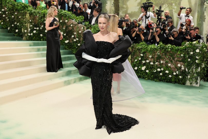 NEW YORK, NEW YORK - MAY 06: Naomi Watts attends The 2024 Met Gala Celebrating "Sleeping Beauties: Reawakening Fashion" at The Metropolitan Museum of Art on May 06, 2024 in New York City. (Photo by Dia Dipasupil/Getty Images)